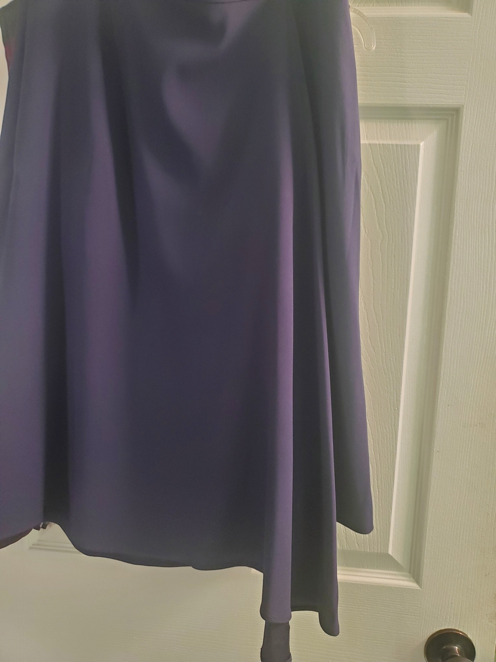 Escada Dk Blue A-Line midi skirt